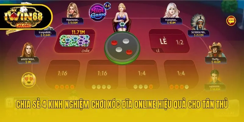 Chia sẻ 4 kinh nghiệm chơi xóc đĩa online hiệu quả cho tân thủ